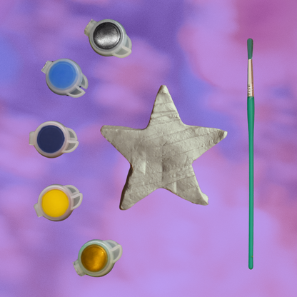 Cute aesthetic collection, Star Dish, Craft Kit, Trinket Dish, Paint Kit, Retro Craft Kit-3