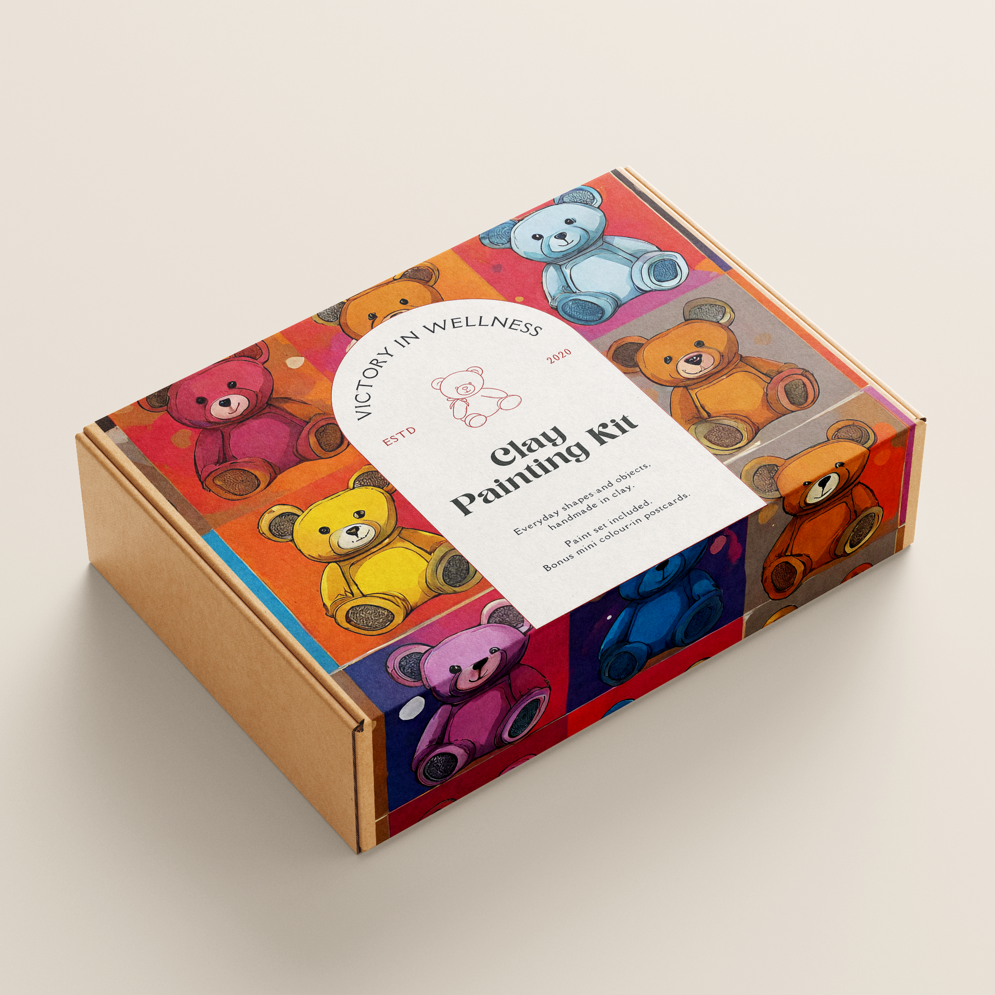 Teddy Paint By Numbers Kit, Teddy Bear Art, DIY Acrylic Painting Activity, Great Gift Idea | by Victory In Wellness-1